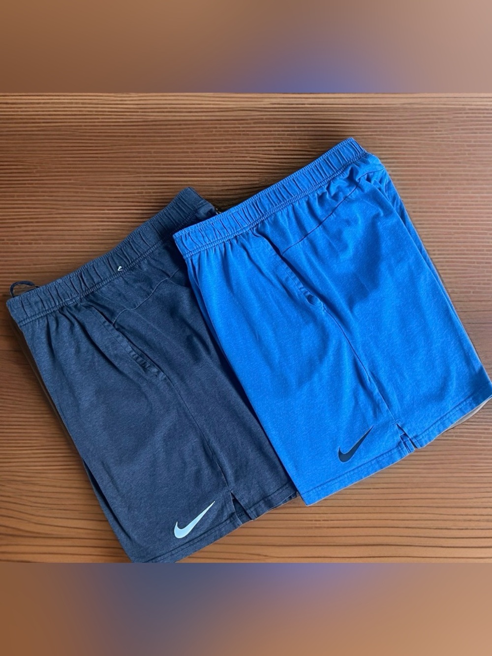 Nike Mens Dri-Fit 8” Cotton Blend Training Shorts CJ2044 Size Large LOT of Two